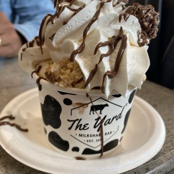 The Yard Milkshake Bar - Georgetown - The snickers I can't remember the exact name but it was delicious!!! - Desserts Near Me - Georgetown, Texas