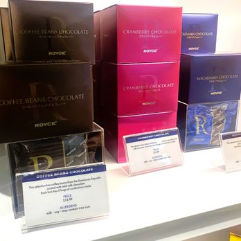 ROYCE Chocolate - coffee beans, cranberry and macadamia chocs - Candy Stores Near Me - New York, New York