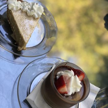 Robins Tea House - Key lime pie and chocolate pot de creme --made by pastry chef here!! - American Near Me - Henrico, Virginia