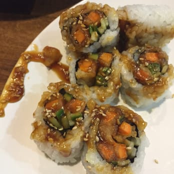 Hiko Sushi - Yam roll drenched in disgusting teriyaki sauce...inedible & overpriced! - Japanese Near Me - Abbotsford, British Columbia Hiko Sushi - Yam roll drenched in disgusting teriyaki sauce...inedible & overpriced! - Japanese Near Me - Abbotsford, British Columbia