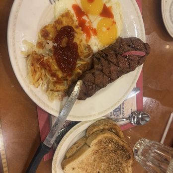 Coronado Cafe - ny steak and eyeballs looking up with hash browns - Diners Near Me - Las Vegas, Nevada