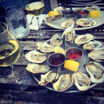 Off The Hook Raw Bar & Grill - Blue points!--oyster happy hour - Seafood Near Me - Astoria, New York Off The Hook Raw Bar & Grill - Blue points!--oyster happy hour - Seafood Near Me - Astoria, New York