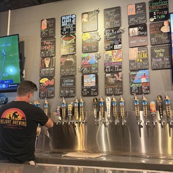 Mojave Brewing - Tap Wall - they rotate, always something new brewing - Breweries Near Me - Henderson, Nevada Mojave Brewing - Tap Wall - they rotate, always something new brewing - Breweries Near Me - Henderson, Nevada