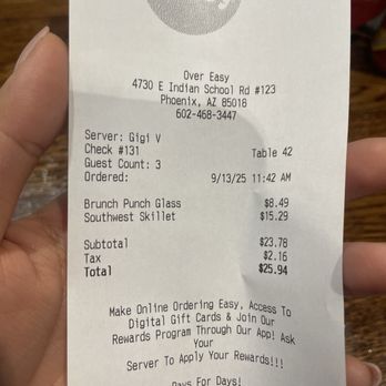 Over Easy - Arcadia - Breakfast & Brunch Near Me - Phoenix, Arizona