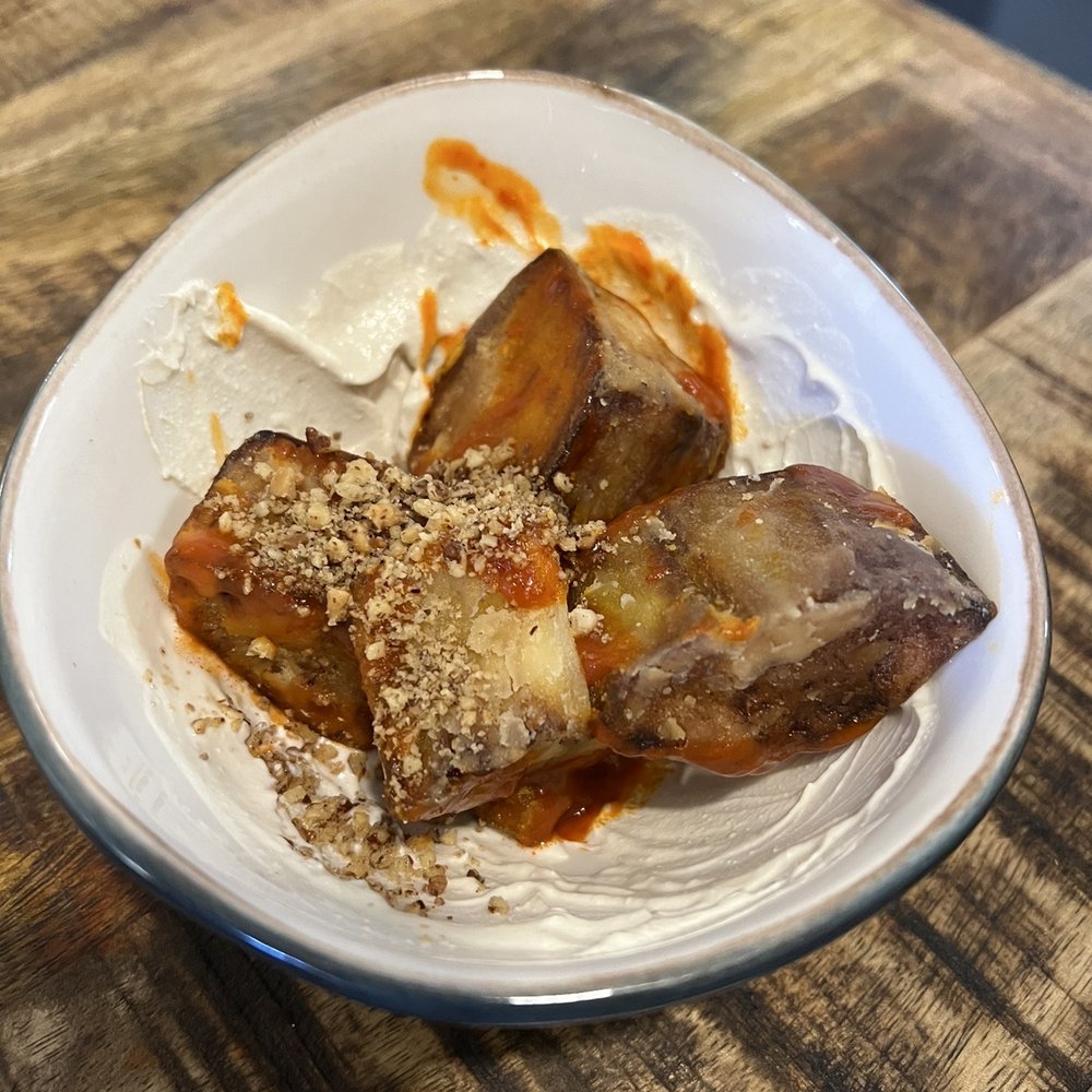 Sal Grosso - Aubergine with labneh - Portuguese Near Me - Lisbon, 11