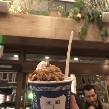 Souvla - Baklava Crumbles and Honey Syrup Frozen Yogurt - Greek Near Me - San Francisco, California Souvla - Baklava Crumbles and Honey Syrup Frozen Yogurt - Greek Near Me - San Francisco, California