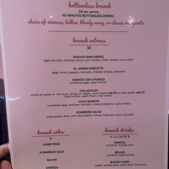 El Coco - Brunch menu - Tacos Near Me - New York, New York El Coco - Brunch menu - Tacos Near Me - New York, New York