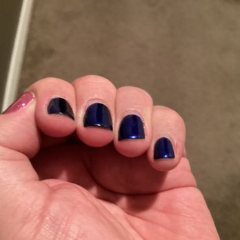 Viava Nail Bar - Left side fingers were capped. 5 days after appointment. - Nail Salons Near Me - Bluffdale, Utah