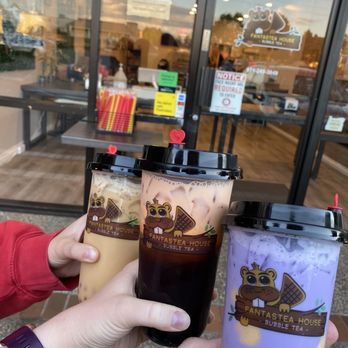 Fantastea House - Peach Milk Tea with mango boba, Thai tea with boba, Taro Milk Tea with egg pudding - Bubble Tea Near Me - Beaverton, Oregon Fantastea House - Peach Milk Tea with mango boba, Thai tea with boba, Taro Milk Tea with egg pudding - Bubble Tea Near Me - Beaverton, Oregon