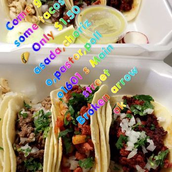 Taqueria Los Cinco Primos - Tacos street tacos beef ,chorizo,chicken, pastor $1.50 - Tacos Near Me - Broken Arrow, Oklahoma Taqueria Los Cinco Primos - Tacos street tacos beef ,chorizo,chicken, pastor $1.50 - Tacos Near Me - Broken Arrow, Oklahoma