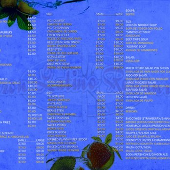 Sazon Latino Restaurant - Menu - Spanish Near Me - Worcester, Massachusetts