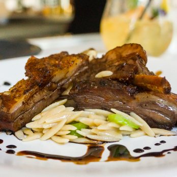 Sachet - Braised Texas Wild Boar Ribs, Favas, Orzo, Mint - Mediterranean Near Me - Dallas, Texas