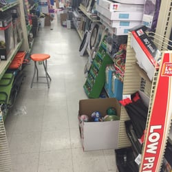 Family Dollar - Just cluttered with boxes down the isles.