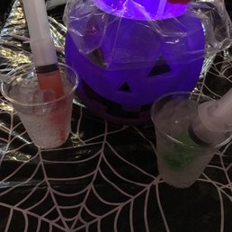 Trick or Treat Bowl with syringe shots