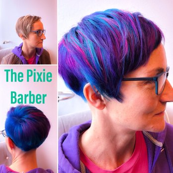 The Pixie Barber - My mermaid before and after. We had a lot of fun using pulpriot color! - Hair Stylists Near Me - Salt lake city, Utah The Pixie Barber - My mermaid before and after. We had a lot of fun using pulpriot color! - Hair Stylists Near Me - Salt lake city, Utah