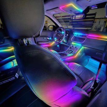 Tint World - 2018 Range Rover Evoque Ambient Interior Lighting - Auto Detailing Near Me - Grapevine, Texas
