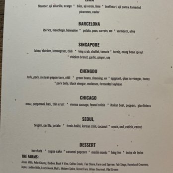 Counter- - Street food tasting menu; March - May 2023 - New American Near Me - Charlotte, North Carolina