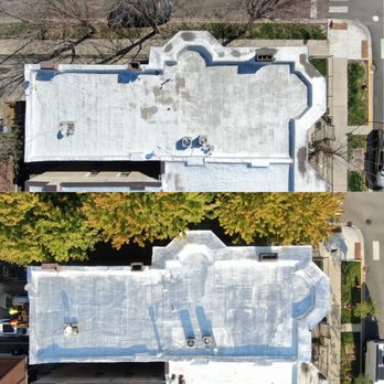 Chicago Star Roofing - Roof Maintenance. Applied Aluminum Roof Coating. - Roofing Near Me - Chicago, Illinois