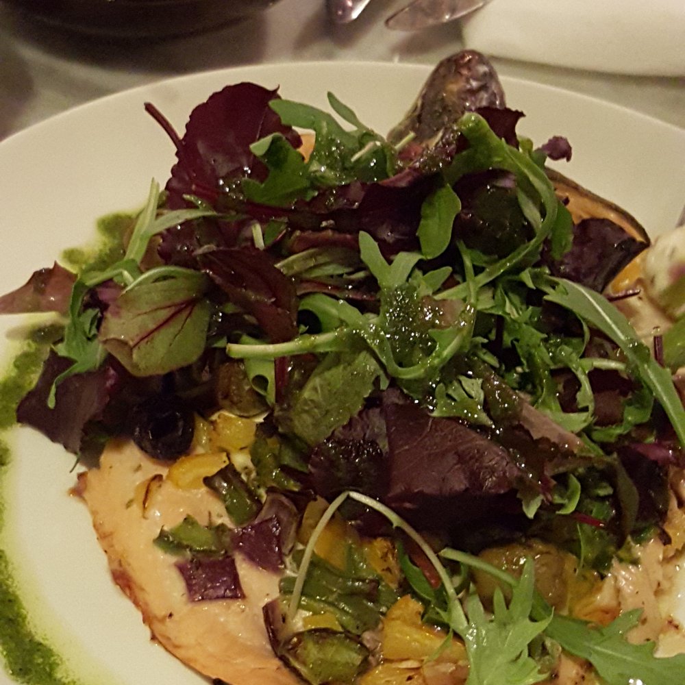 Queens Road Restaurant, Bar and Grill - Stuffed and grilled Rainbow Trout. - British Near Me - Coventry, XWM