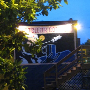 Cosmonaut Coffee - Satellite at night - Coffee & Tea Near Me - Tacoma, Washington