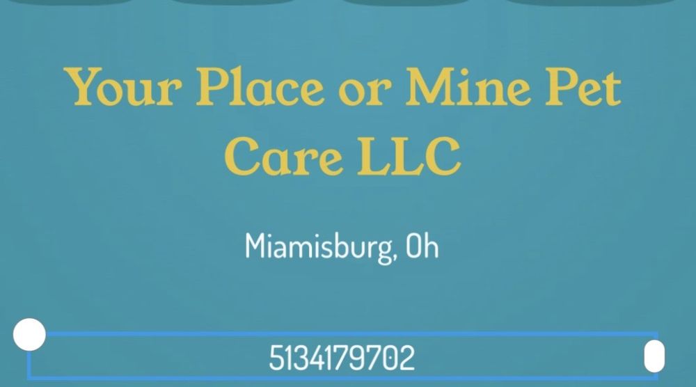 Your Place or Mine Pet Care - pet boarding facility in Miamisburg, OH