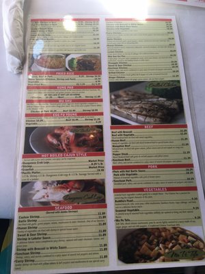 Menu photo 2 Tang's Pacific Bistro Fort Worth, TX