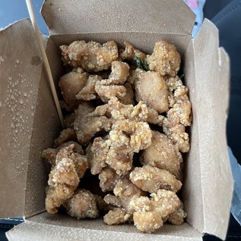 Ume Tea - Popcorn Chicken - open box right away if you are getting it to go otherwise it steams and loses the crunch! - Coffee & Tea Near Me - Cupertino, California