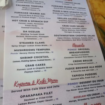 Ponds Hilo - Menu - Hawaiian Near Me - Hilo, Hawaii Ponds Hilo - Menu - Hawaiian Near Me - Hilo, Hawaii