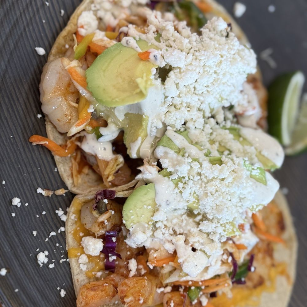Blue Water - Shrimp tacos with extra avocado. - Seafood Near Me - San Diego, California Blue Water - Shrimp tacos with extra avocado. - Seafood Near Me - San Diego, California