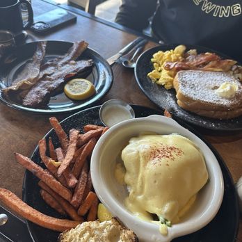 The Buff Restaurant - Side Bacon, Eggs Benedict, Two Step with French Toast - Breakfast & Brunch Near Me - Boulder, Colorado The Buff Restaurant - Side Bacon, Eggs Benedict, Two Step with French Toast - Breakfast & Brunch Near Me - Boulder, Colorado