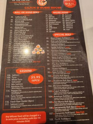 Menu photo 8 Cajun & Sushi House Antelope, CA