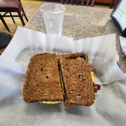 The Grill & Deli - Absolutely delicious breakfast sandwich.