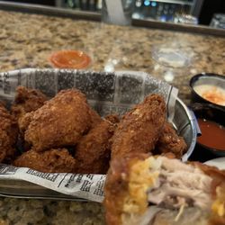 Vineyards - Wings. Lightly breaded. Ample meat.