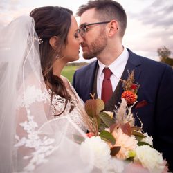 Jaimie Ellis Photography - romantic bride and groom portrait at Timberlodge Akron wedding