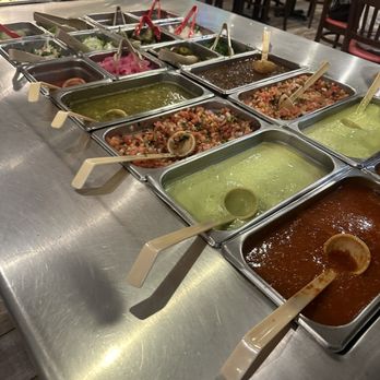 Taco Palenque Culebra & 1604 - Salsa bar - Mexican Near Me - San Antonio, Texas Taco Palenque Culebra & 1604 - Salsa bar - Mexican Near Me - San Antonio, Texas