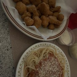 Grampa Tony's - Teaser of spaghetti & Deep Fried Cauliflower