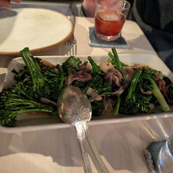 The Morris - Broccolini with squid - New American Near Me - San Francisco, California The Morris - Broccolini with squid - New American Near Me - San Francisco, California