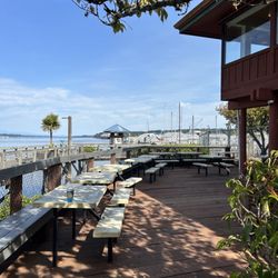Dancing Goats Coffee - Enjoy the sound and mountains view behind the store on a warm day. Watch for seals, herons and seagulls.