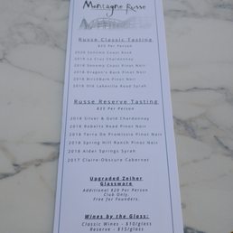 Montagne Russe tasting menu