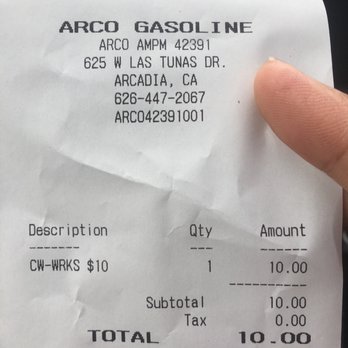 Arco - The works for ten bucks - Gas Stations Near Me - Arcadia, California