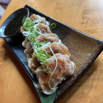 Roka Akor - Chicago - Wagyu Beef and Kimchi Dumplings, Soy Vinaigrette** - Sushi Bars Near Me - Chicago, Illinois