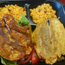 The Jibarito Stop - Steak Jibarito with Arroz con gandules