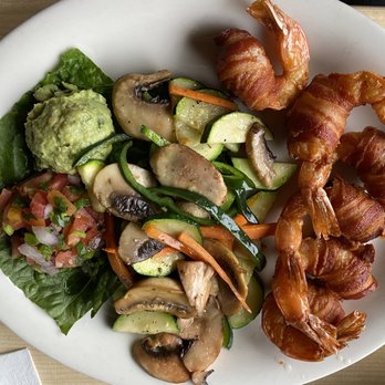 Mesa's Mexican Grill - Camarones Relleno with grilled veg instead of rice and beans. - Tex-Mex Near Me - McKinney, Texas Mesa's Mexican Grill - Camarones Relleno with grilled veg instead of rice and beans. - Tex-Mex Near Me - McKinney, Texas