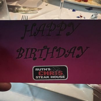 Ruth's Chris Steak House - Happy Birthday - Steakhouses Near Me - Albuquerque, New Mexico
