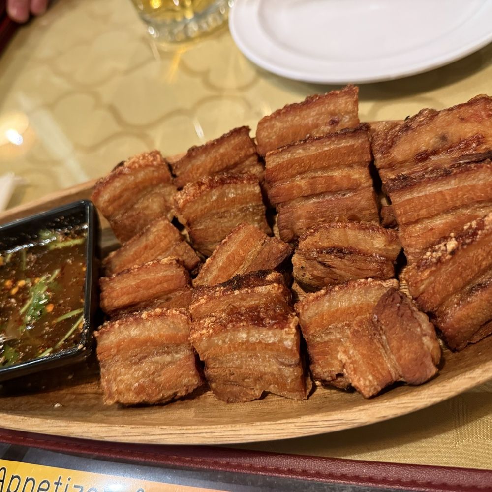 Thai Thae Cuisine - 17. Crispy Pork Belly - Thai Near Me - San Diego, California Thai Thae Cuisine - 17. Crispy Pork Belly - Thai Near Me - San Diego, California