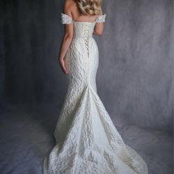 Bridal Store & Alterations - Wedding dress, size 10, jacquard. New.  For more info text or call