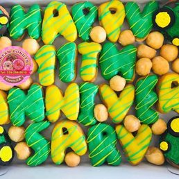 11 th anniversary donut cake. 11 th anniversary donut cake.