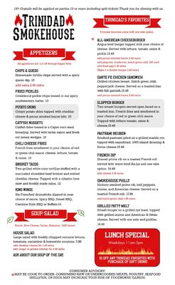 Menu photo 8 Trinidad Smokehouse Trinidad, CO Menu photo 8 Trinidad Smokehouse Trinidad, CO