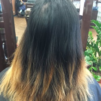 Salon Image TM - My hair color before (I know super ugly) it was even uglier before she cut my hair lol - Hair Salons Near Me - Carson, California