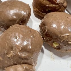 Clark's Donuts - 4 chocolate frosted Bavarian cream doughnut